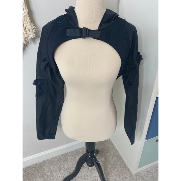Nike Lab x MMW Matthew M Williams Black Techwear Chest Clip Hoodie Jacket XS NWT - Picture 1 of 10